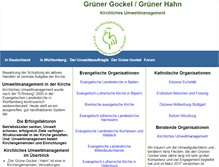 Tablet Screenshot of gruener-gockel.de